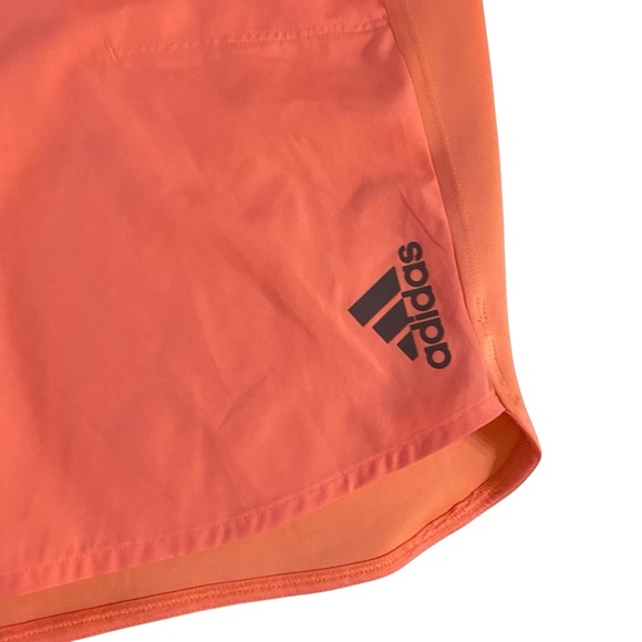 Women’s Peach Aeroready adidas Shorts 9” Sz Large Modest Sports Athleisure - Picture 3 of 8